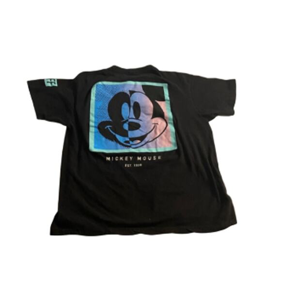 Disney Streetwear Graphic Tee Neff Logo Patch Black M - Picture 5 of 5